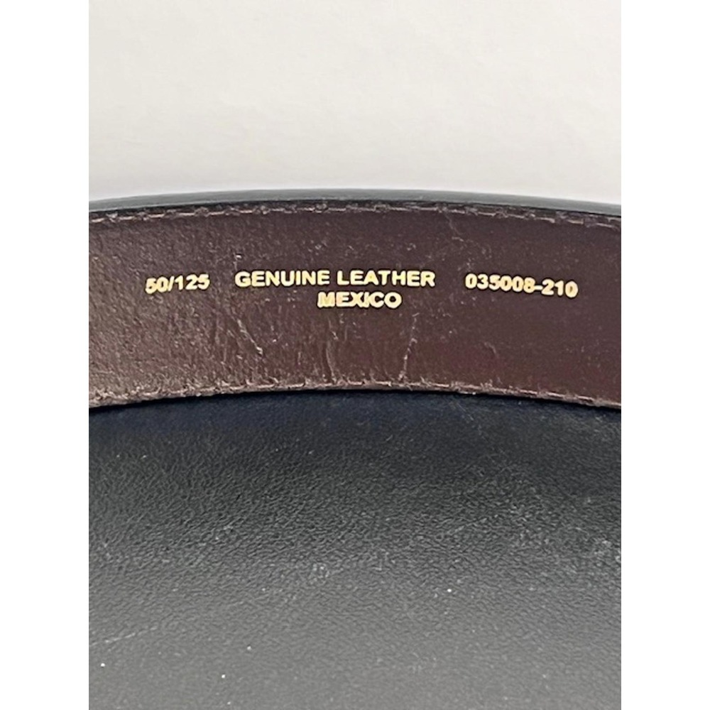 Mens Brown Genuine Leather Basketweave Tooled Western Belt Size 50 035008-210 - Picture 2 of 9